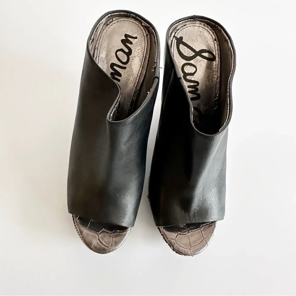 Sam Edelman Kylie Wedge Mule Black Size 7